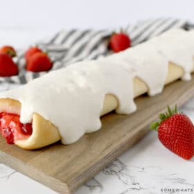 braided strawberry cream cheese bread