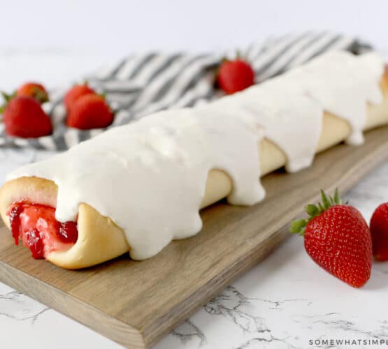 braided strawberry cream cheese bread