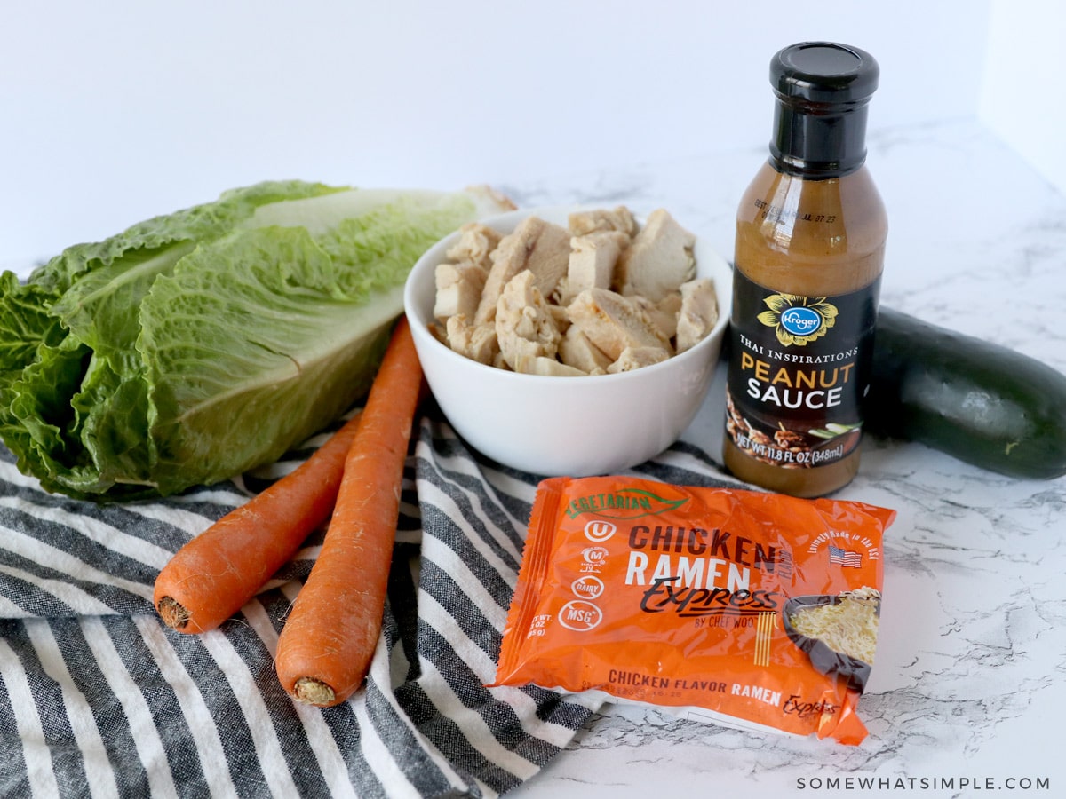 ingredients needed to make thai lettuce wraps