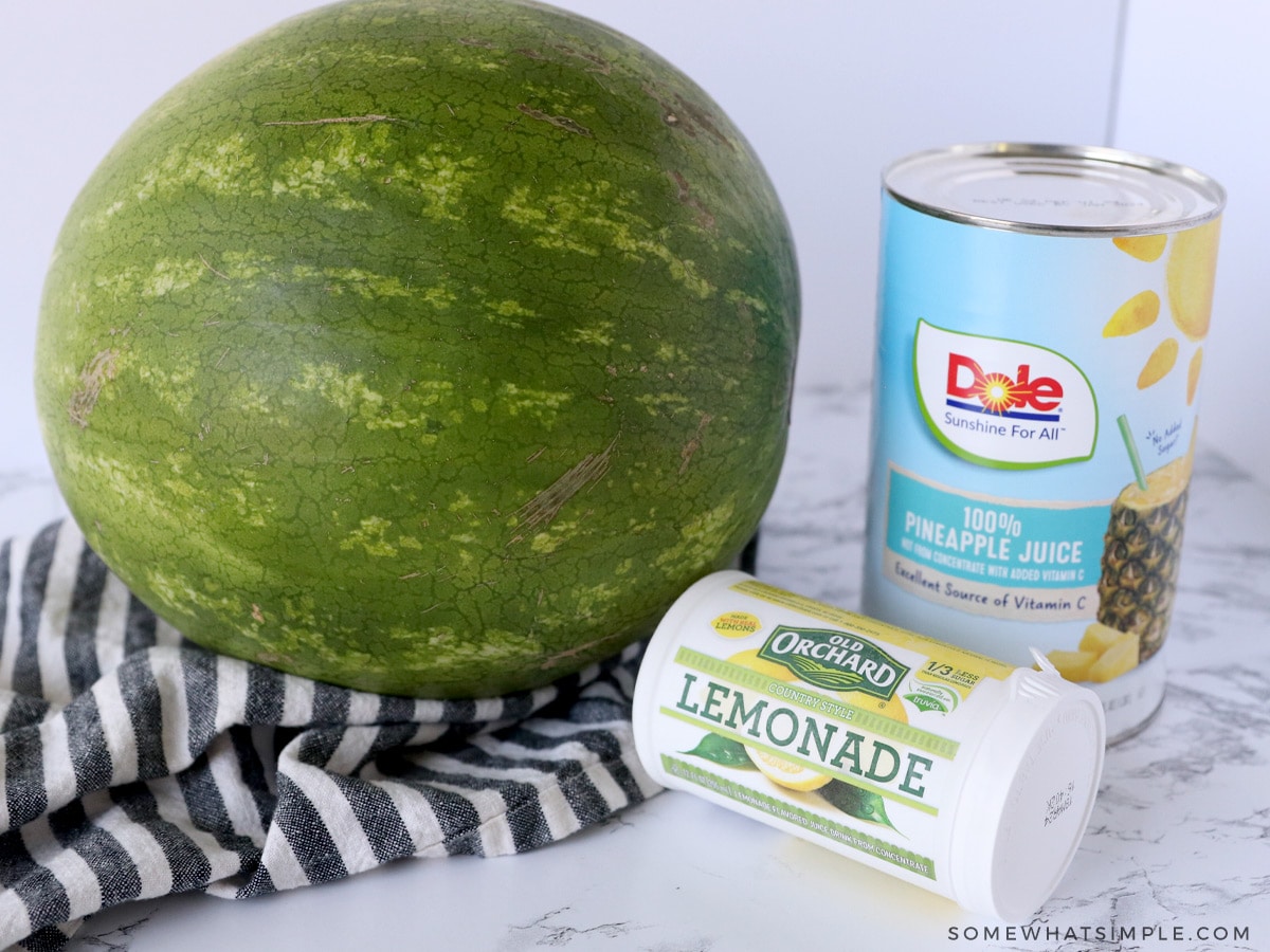 ingredients to make watermelon punch
