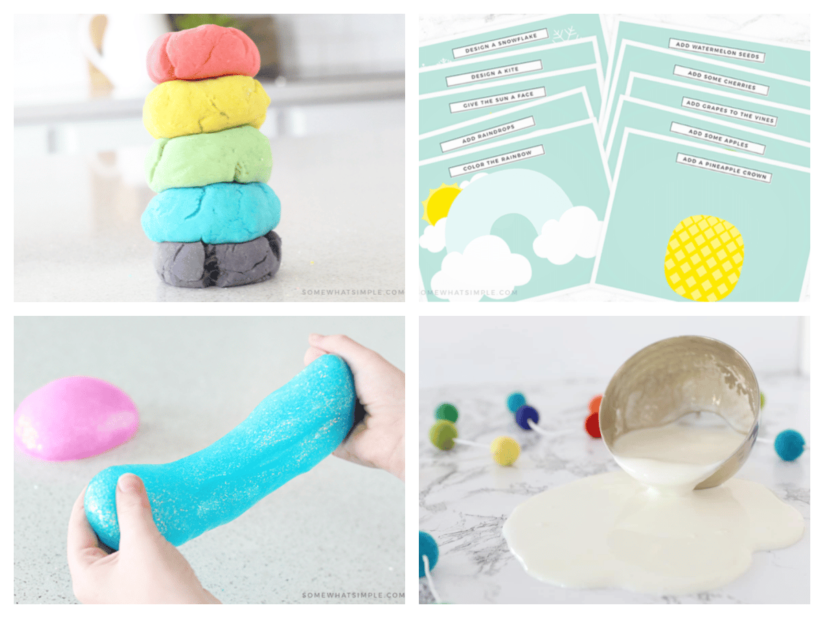 playdough, slime and ooblek tutorials