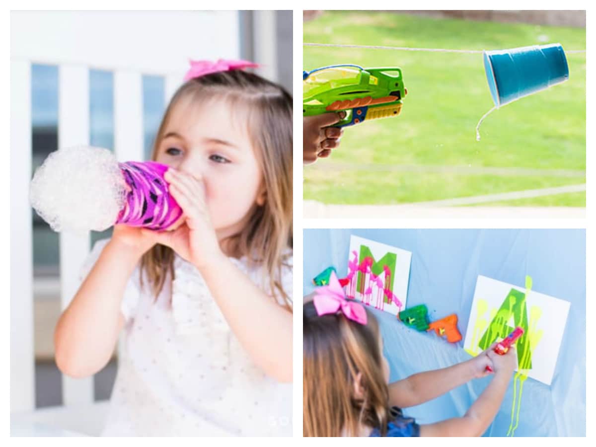 collage of activities to do with kids