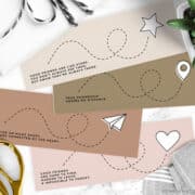 darker colored copies of the printable going away gift tags