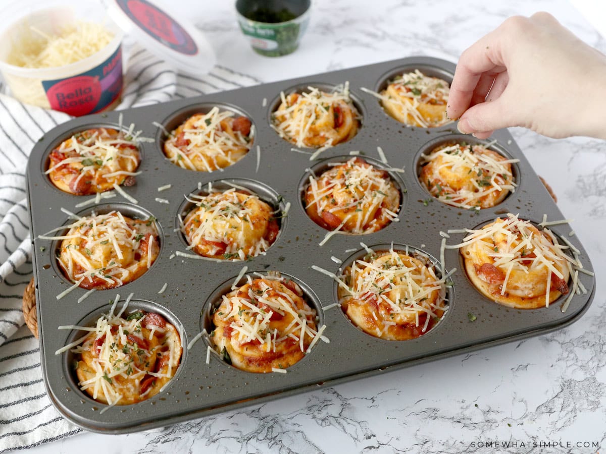 Easy Muffin Pan Pizza Cups - Just a Taste