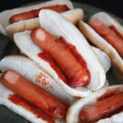 hot dogs that look like severed fingers in a bun