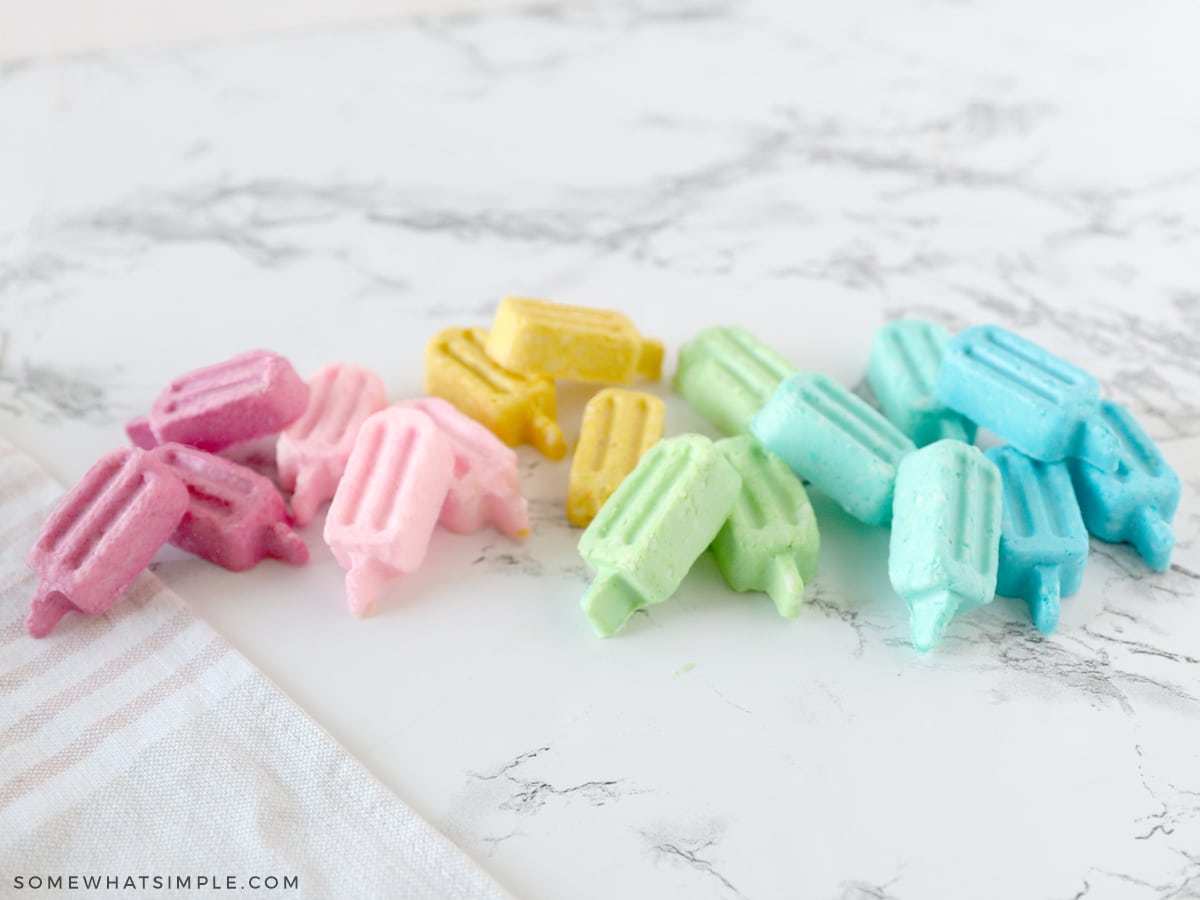 pile of colorful popsicle soap