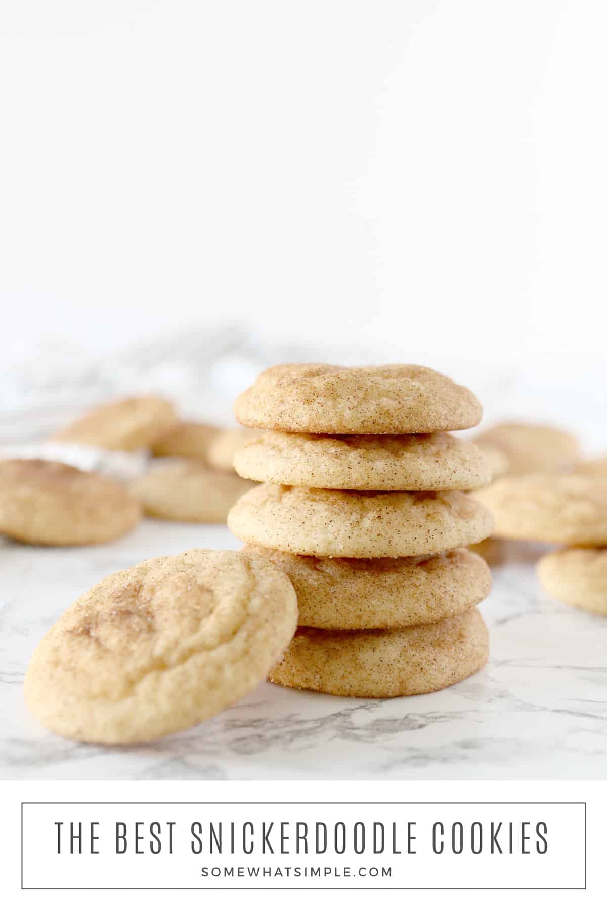 This easy snickerdoodle recipe is simple to make, and the result is a soft, delicious snickerdoodle cookie that turns out great every time! via @somewhatsimple