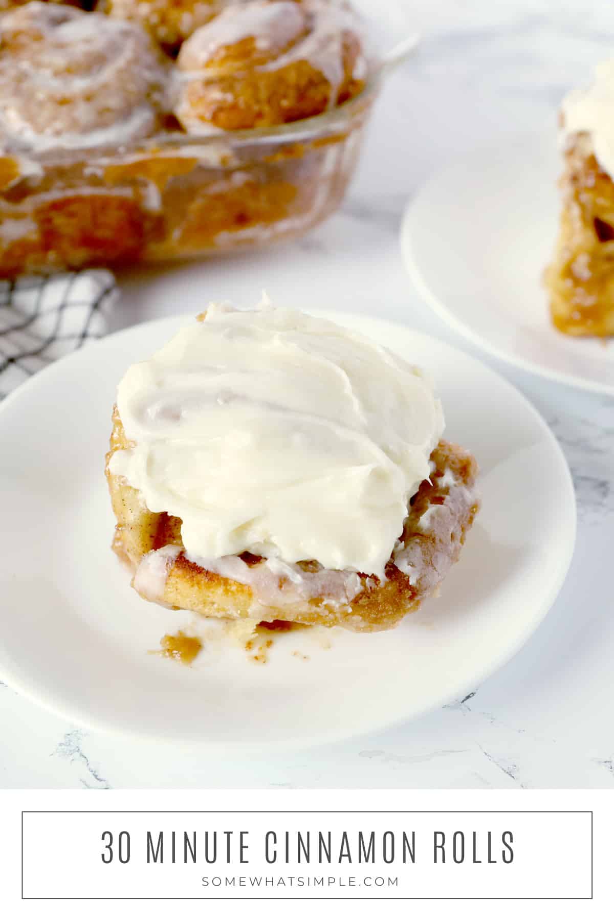 These homemade cinnamon rolls are sure to be a hit with your family and friends. In less than 30 minutes, you'll have a warm, delicious treat that tastes like it took hours to make! Whether it's for a holiday breakfast or a cozy weekend brunch, this easy cinnamon roll recipe is one you'll want to keep on hand. via @somewhatsimple