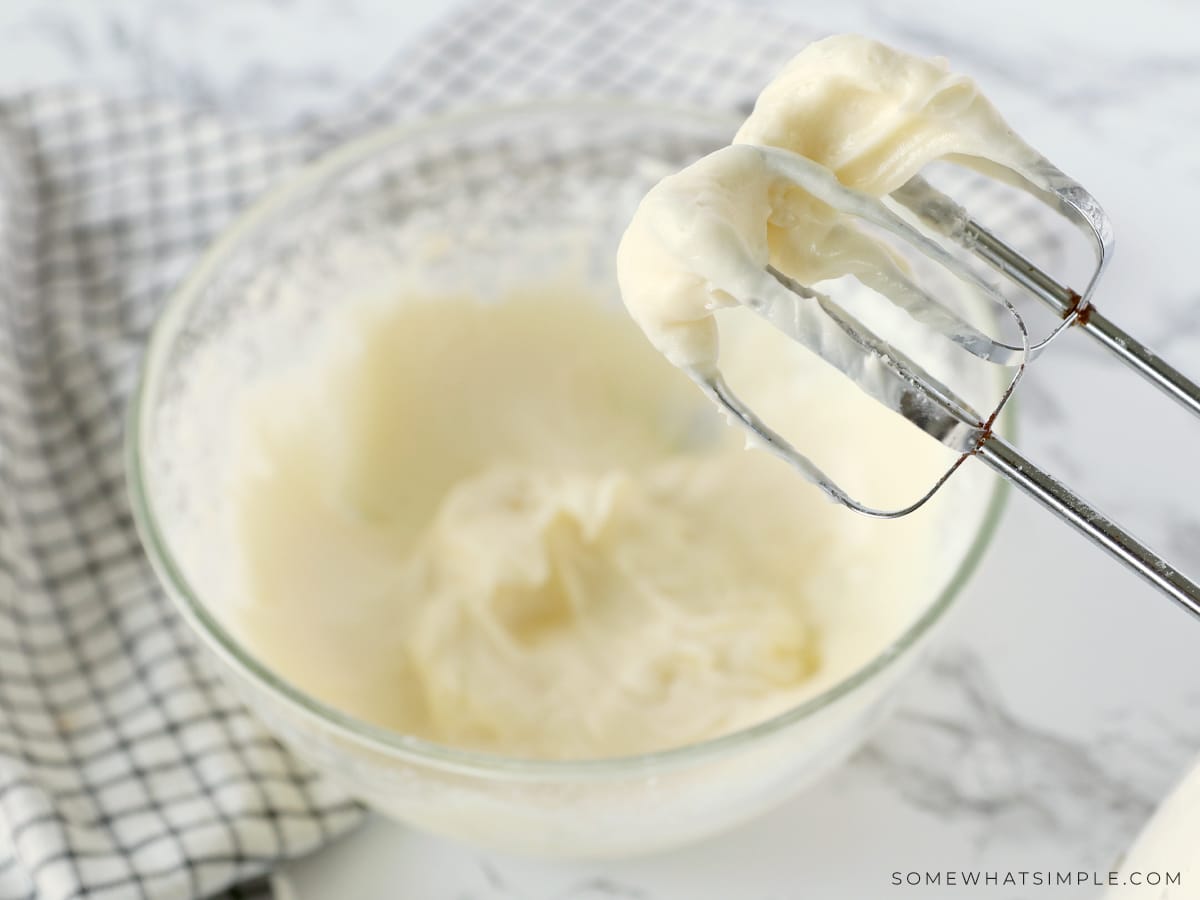 mixing frosting for orange rolls