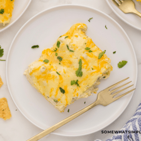 plated Ranch Chicken Enchilada