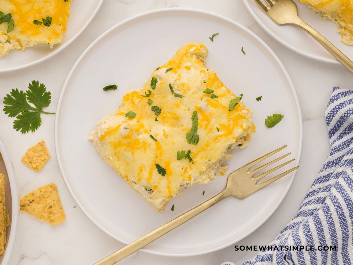 plated Ranch Chicken Enchilada