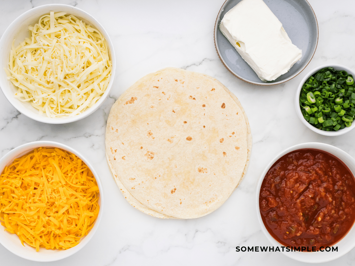 ingredients for 3 Cheese Enchiladas