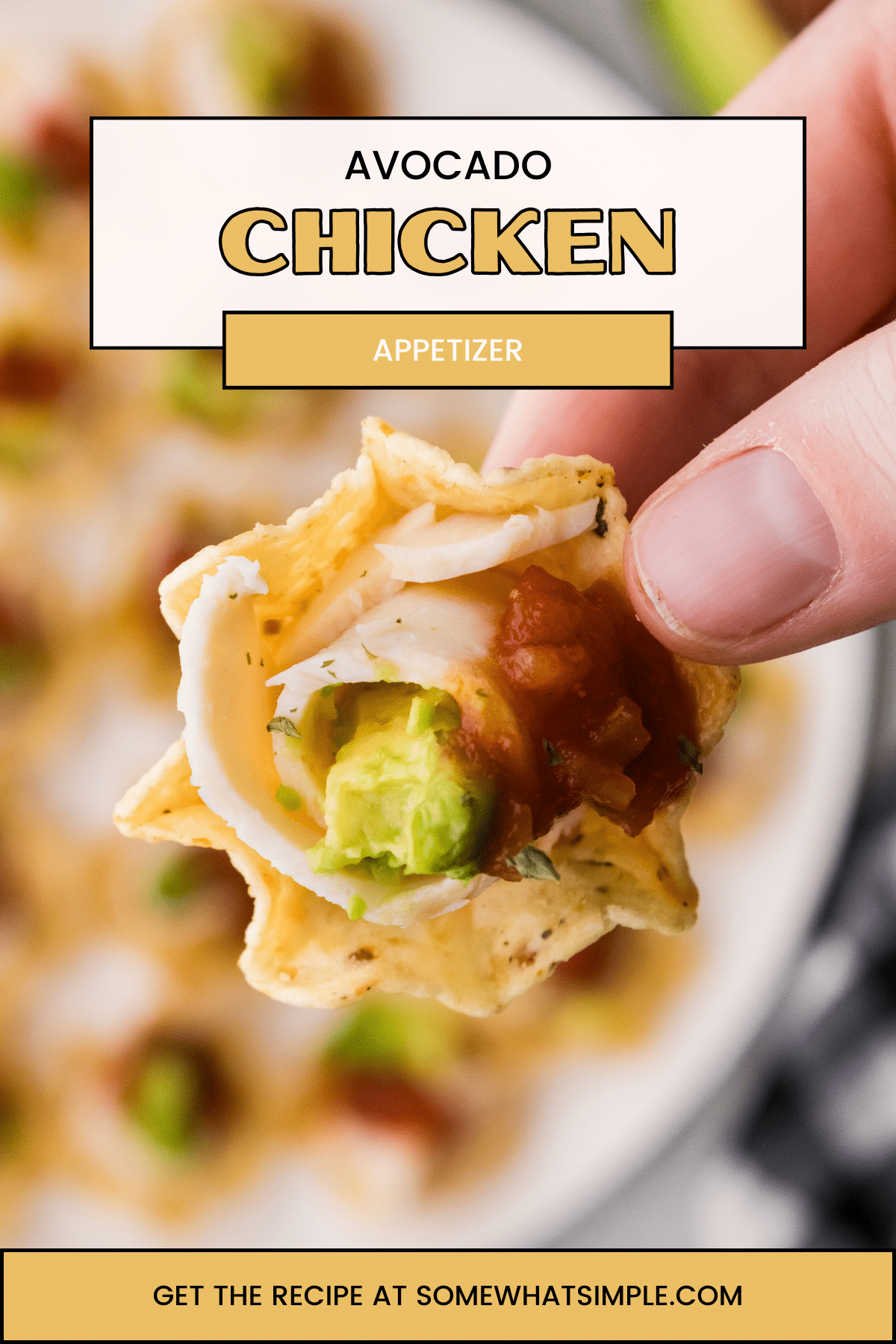 Chicken Avocado Appetizer Cups are delicious appetizers or afternoon snacks that are super tasty and so easy to prepare! via @somewhatsimple