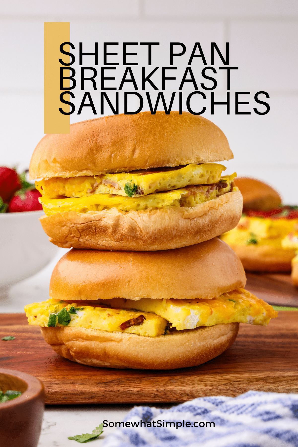 Sheet Pan Breakfast Sandwiches