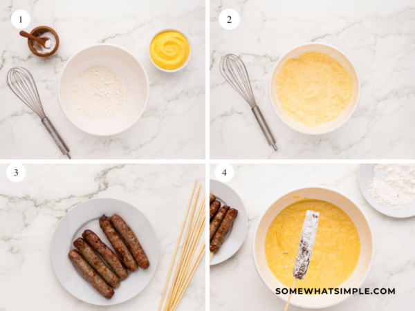 directions for Breakfast Corndog