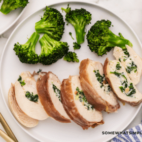 finished product of Florentine Chicken