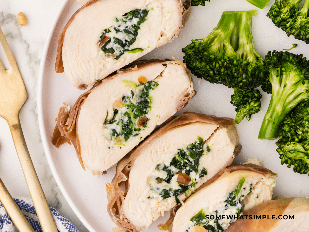 finished product of Florentine Chicken