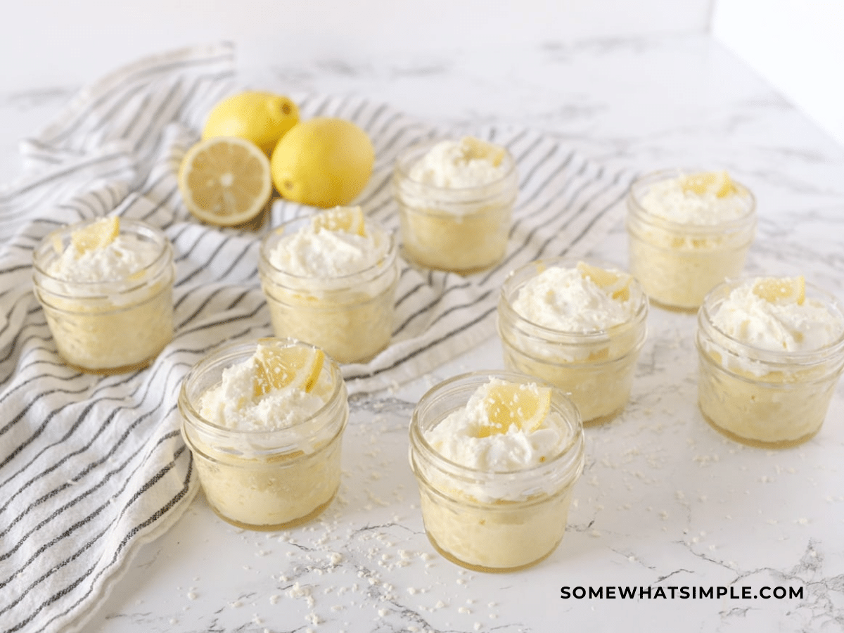 finished product of Lemon Souffle