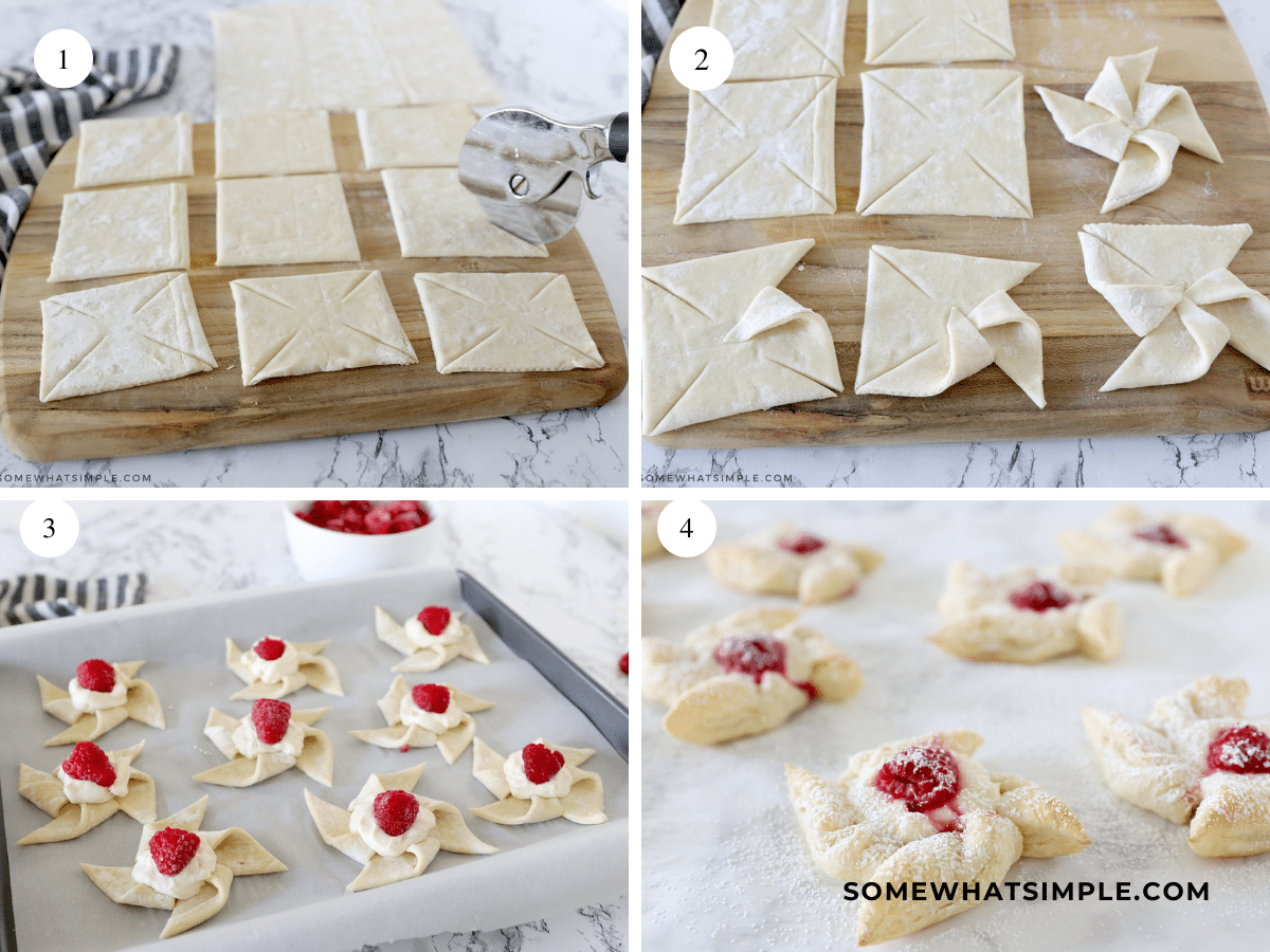 directions for Raspberry Pastries