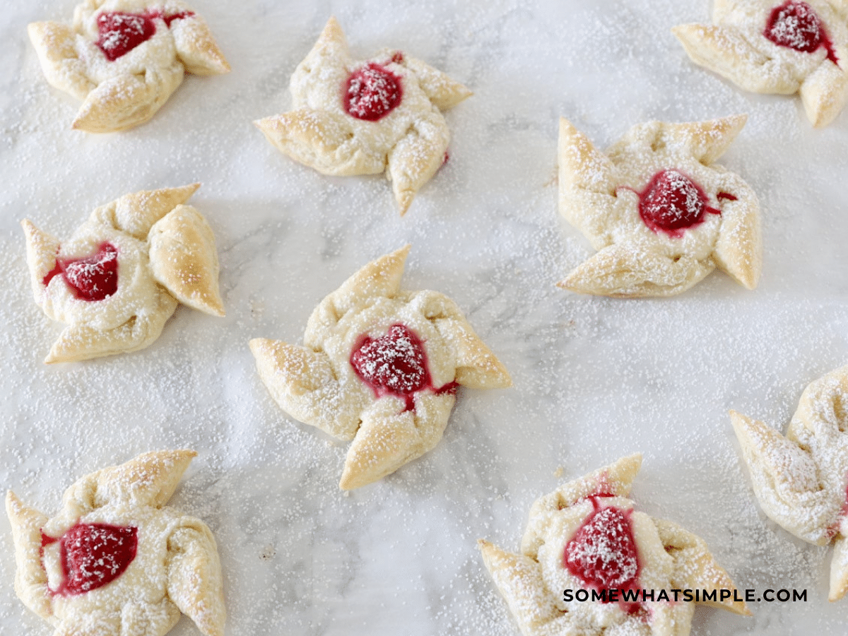 finished product for Raspberry Pastries