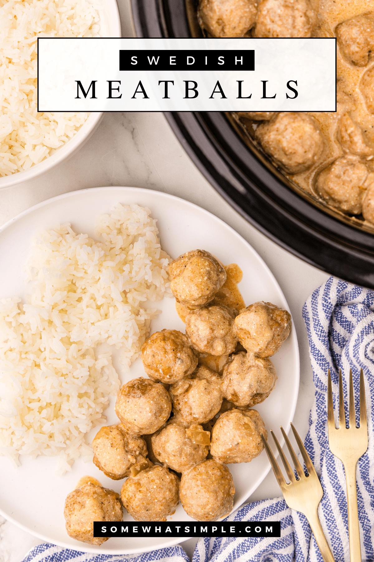 Swedish Meatballs are a classic, cozy dish that never fails to satisfy. With this easy slow cooker recipe, you can have a restaurant-quality meal with minimal effort! via @somewhatsimple