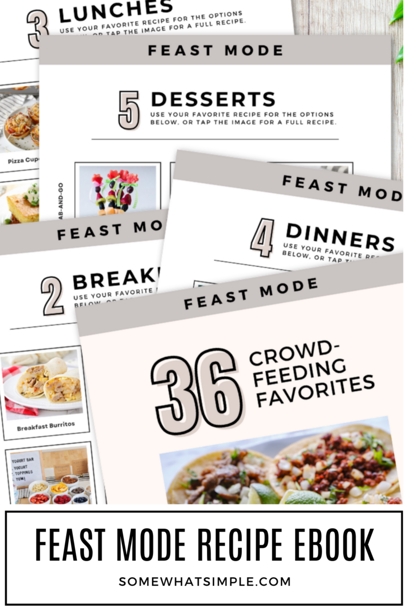 recipe eBook pages laid out