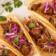 Mexican Street Tacos plated
