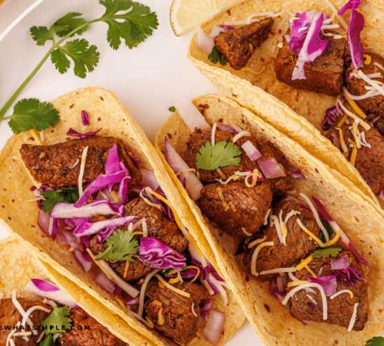 Mexican Street Tacos plated