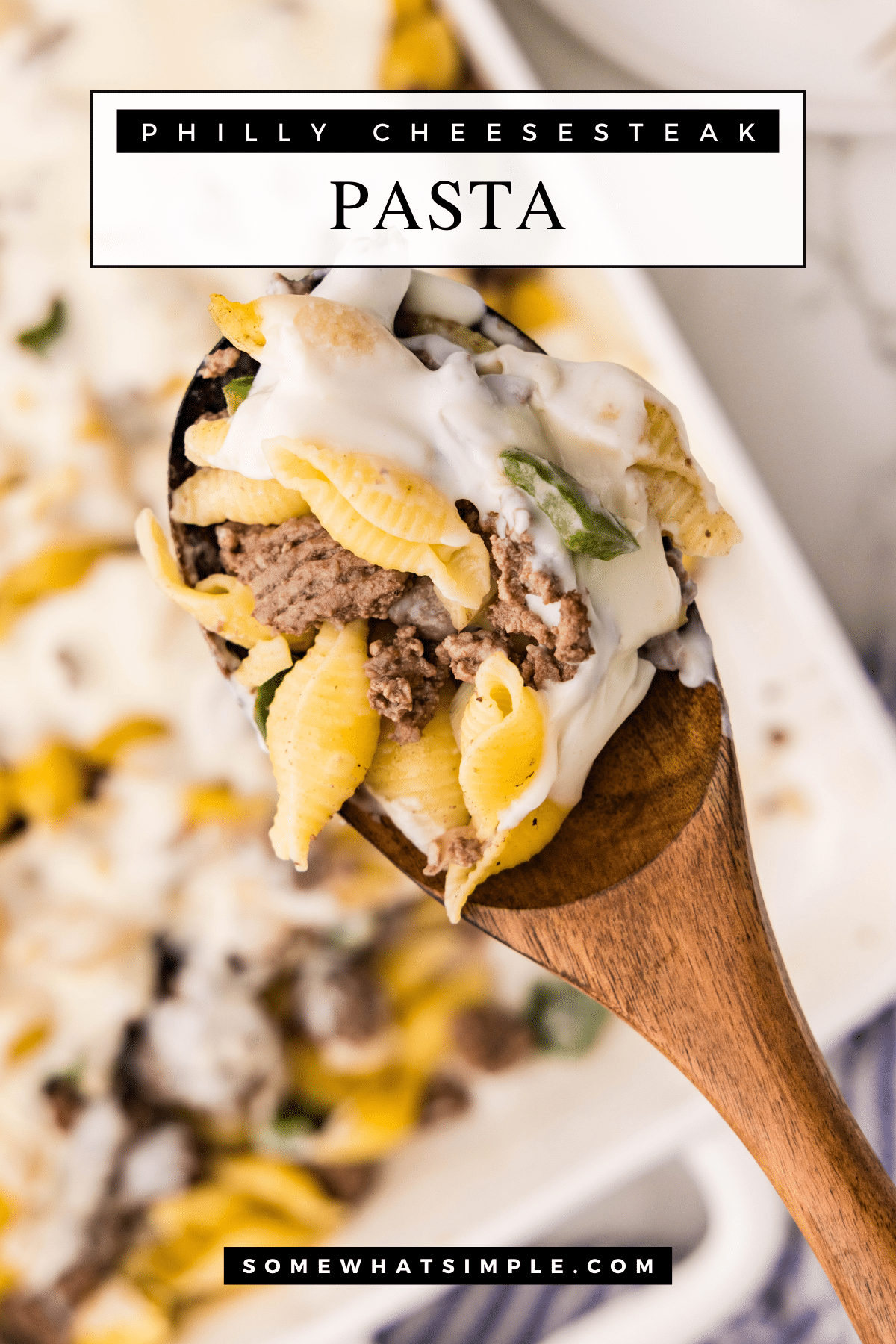If you love the bold, savory flavors of a classic Philly cheesesteak but want an easy, family-friendly meal, this Philly Cheesesteak Casserole is for you! via @somewhatsimple