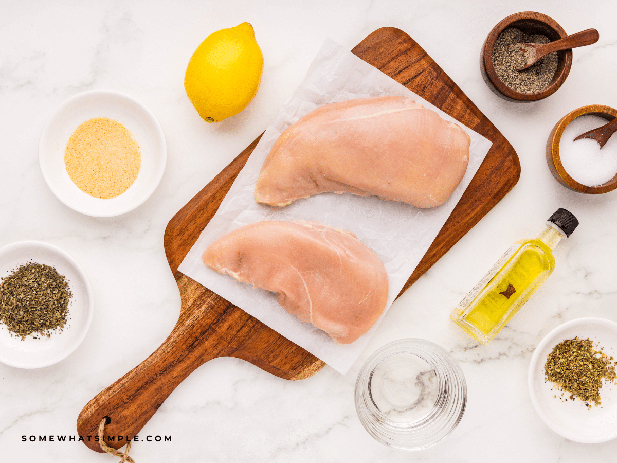 ingredients to make marinated italian chicken breasts