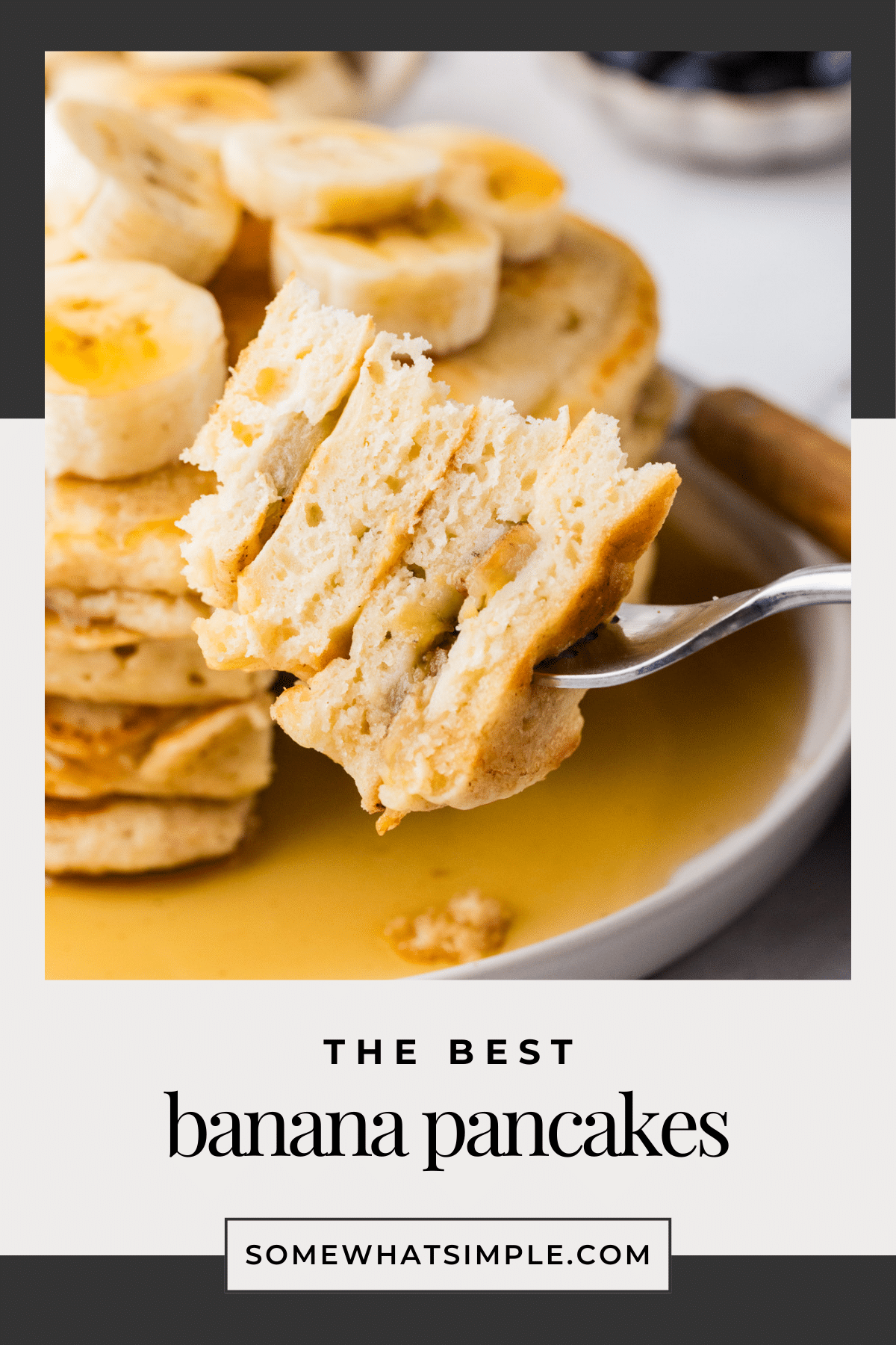 These banana pancakes are the kind of breakfast that makes people think you’ve got it all together—even if you're still in pajamas at 11am. via @somewhatsimple