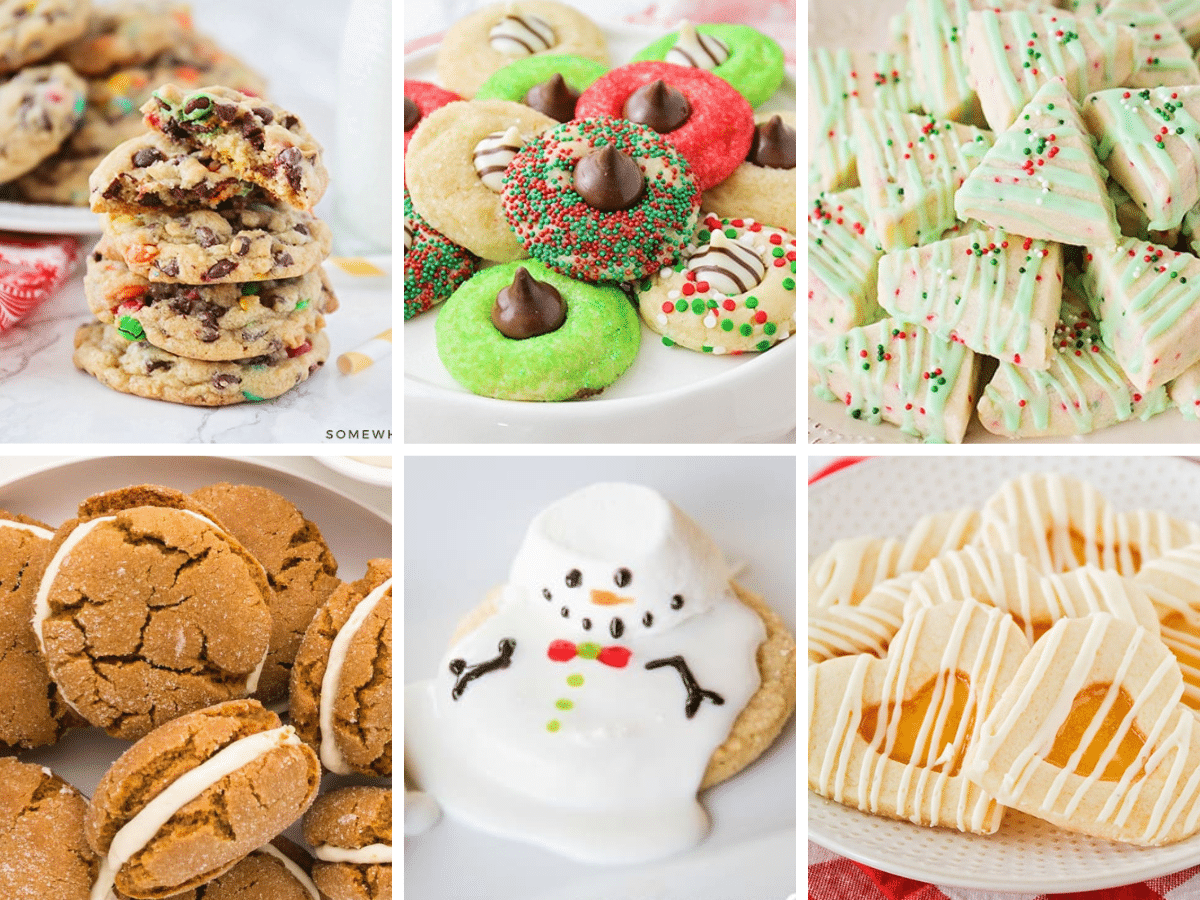 collage of Christmas Cookies