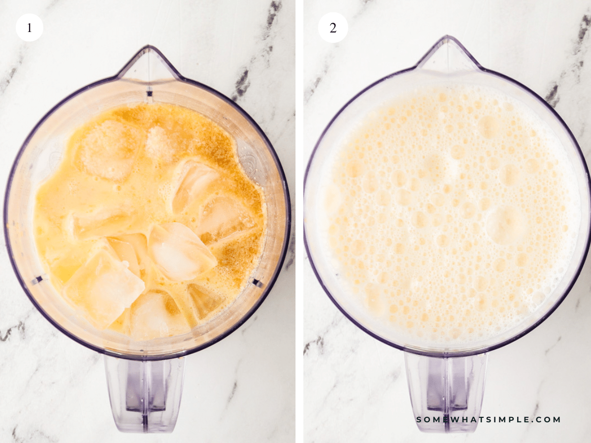 pictured directions on how to make orange julius'