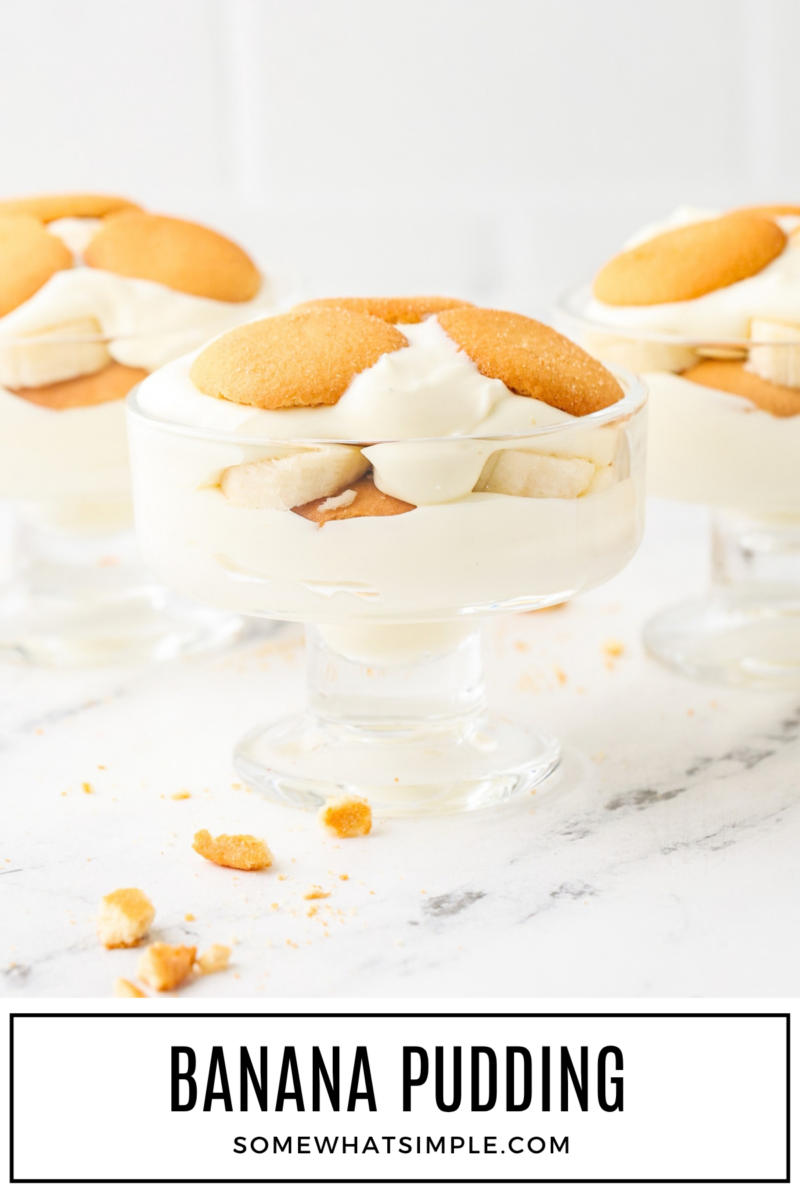 long image of Banana Pudding with a text overlay